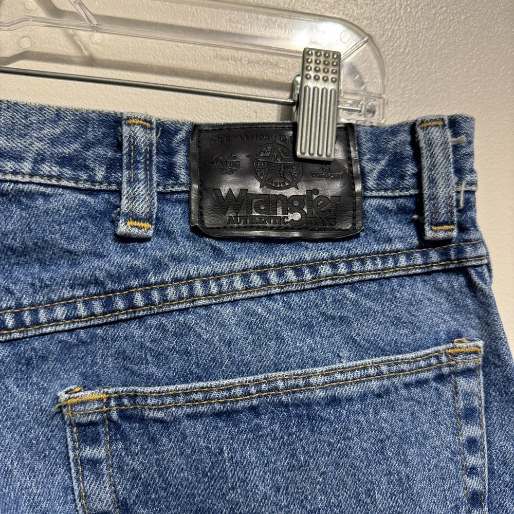 Wrangler Jeans Mens 38x34 (34x31) Blue Vintage Made in USA Straight Leg Denim